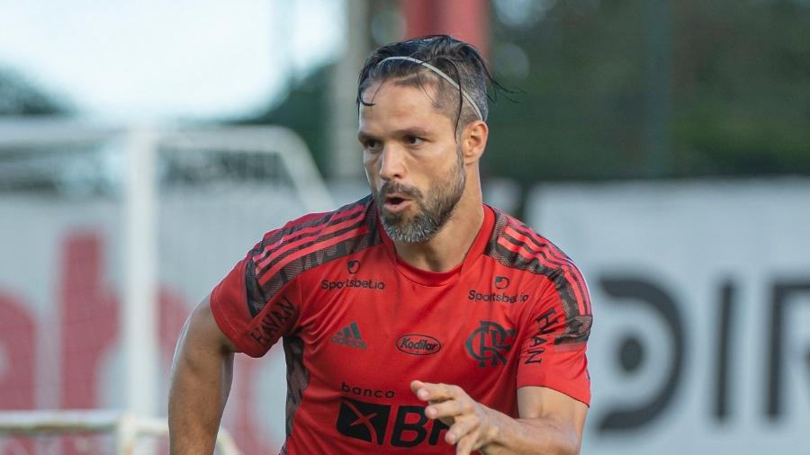 Diego Ribas em treino do Flamengo - Alexandre Vidal/CRF