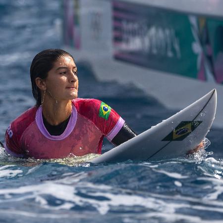 Luana Silva em ação nas oitavas de final