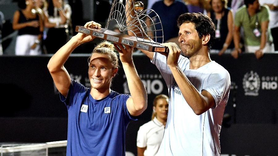 Rafael Matos e Marcelo Melo comemoram o título do Rio Open de 2025 Rafael Matos e Marcelo Melo comemoram o título do Rio Open de 2025