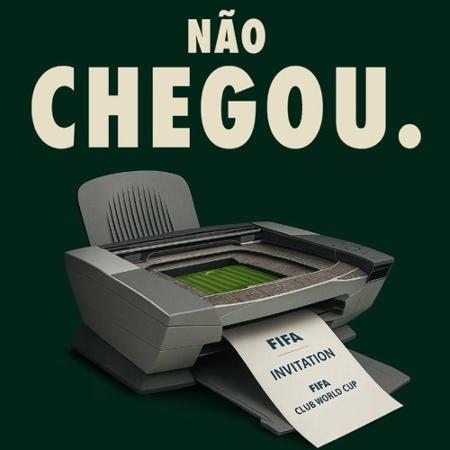 Palmeiras provoca o Corinthians em publicação nas redes sociais Palmeiras provoca o Corinthians em publicação nas redes sociais