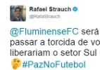 "Indelicado": Fla reprova provocação de vice, que pede desculpas ao Flu - Reprodução/ Twitter
