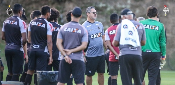 Rogério Micale durante o primeiro treino como técnico do Atlético-MG - Divulgação Atlético-MG
