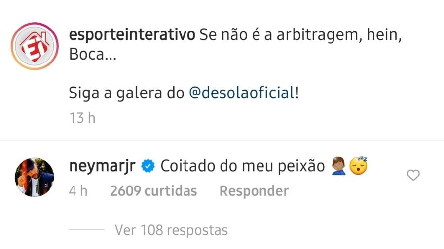 Neymar critica arbitragem em empate entre Santos e Boca Juniors - Reprodução/Instagram