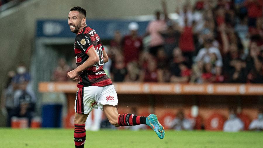 Isla comemora gol do Flamengo contra o Sporting Cristal pela Libertadores, pela Libertadores - Jorge Rodrigues/AGIF