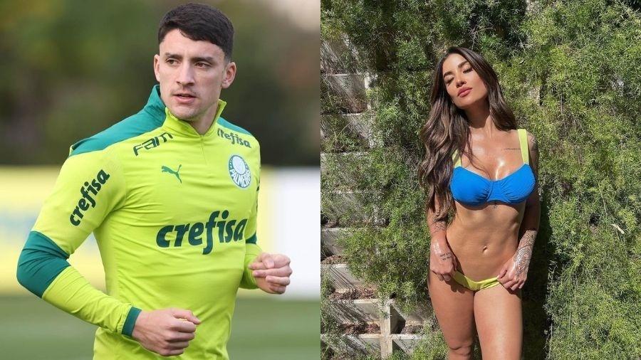 Piquerez, lateral do Palmeiras, também negou rumor de affair com Boca Rosa - Reprodução