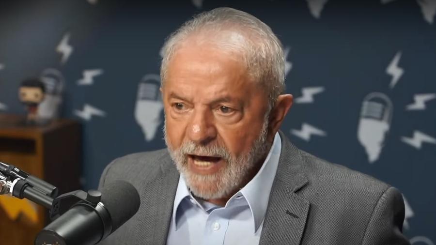 Ex-presidente Lula durante participação no "Flow" - Reprodução/YouTube