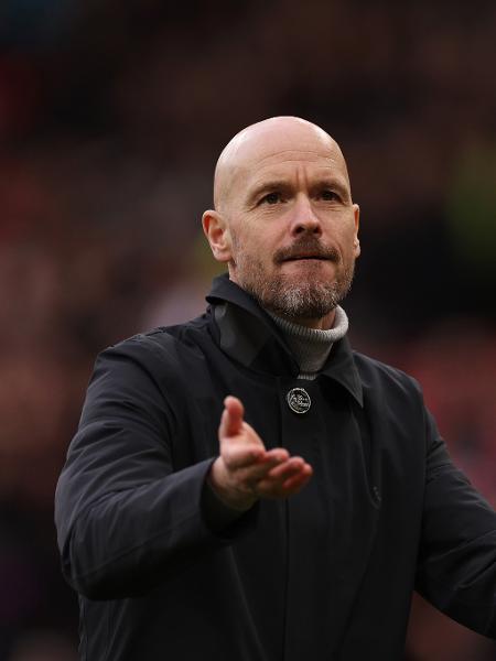 Erik Ten Hag, técnico do Manchester United. - Richard Heathcote/Getty Images