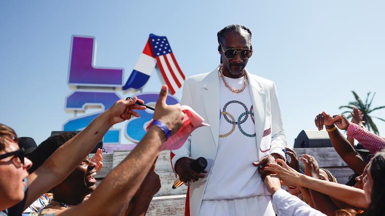 Snoop Dogg faz show em Los Angeles na cerimônia de encerramento dos Jogos Olímpicos de Paris 2024