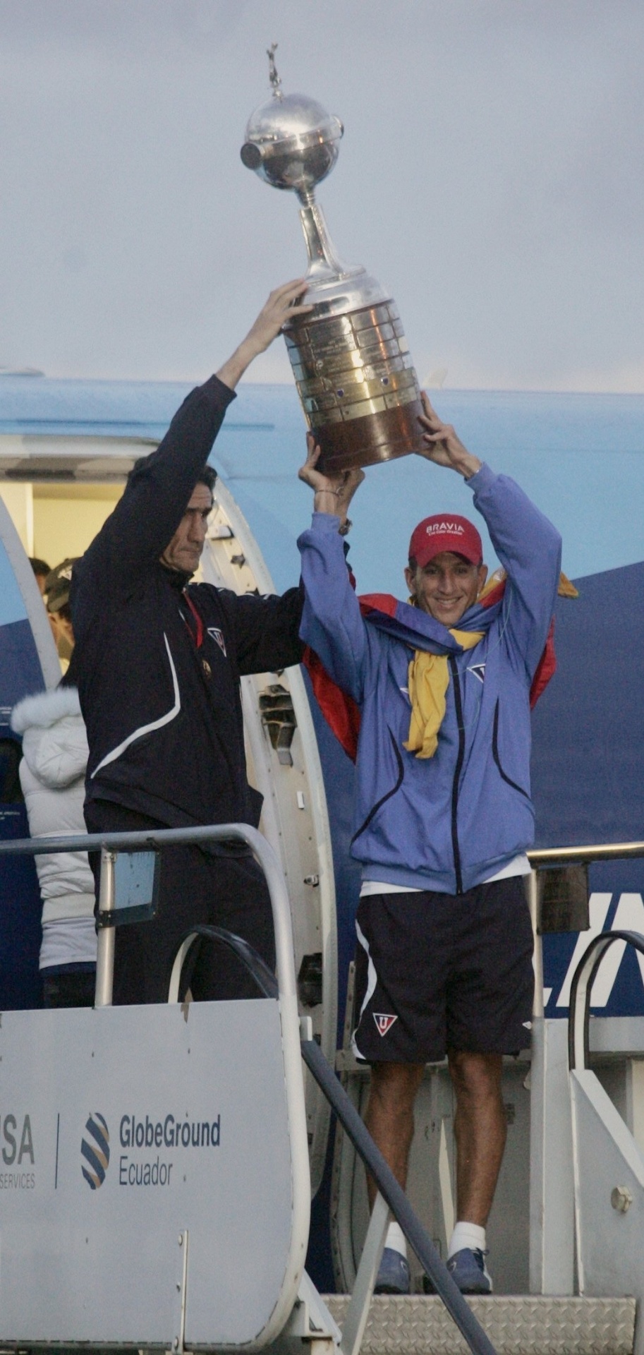 A vitória na final sobre o Fluminense deu a Edgardo Bauza seu primeiro título de Libertadores, em 2008 - Reuters