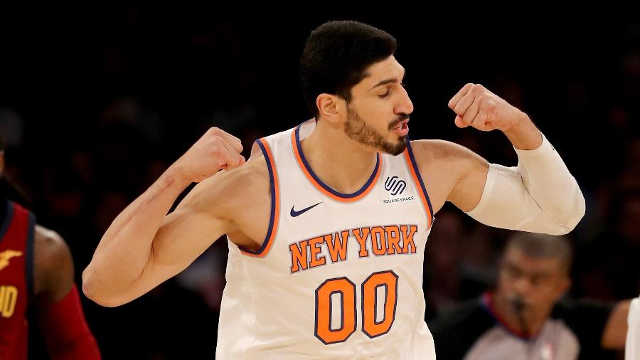 Enes Kanter, jogador do New York Knicks - Elsa/Getty Images/AFP
