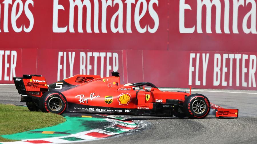 Sebastian Vettel durante o Grande Prêmio de Monza - Charles Coates/Getty Images
