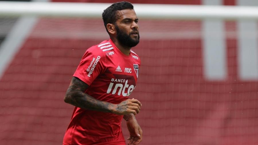 Daniel Alves, 36 anos, é jogador do São Paulo desde agosto do ano passado - Rubens Chiri/saopaulofc.net