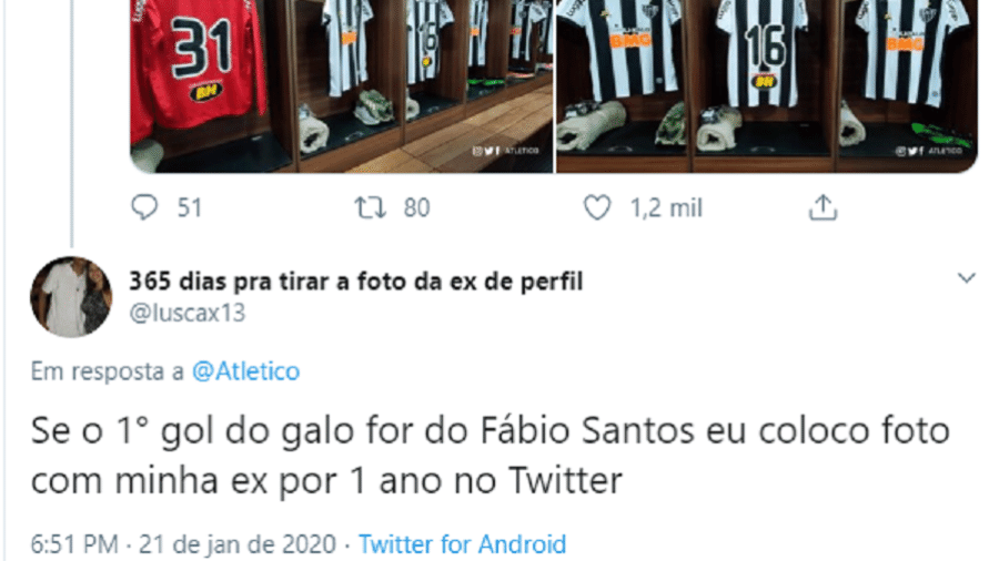 Postagem de torcedor do Galo viralizou no Twitter - Reprodução/Twitter