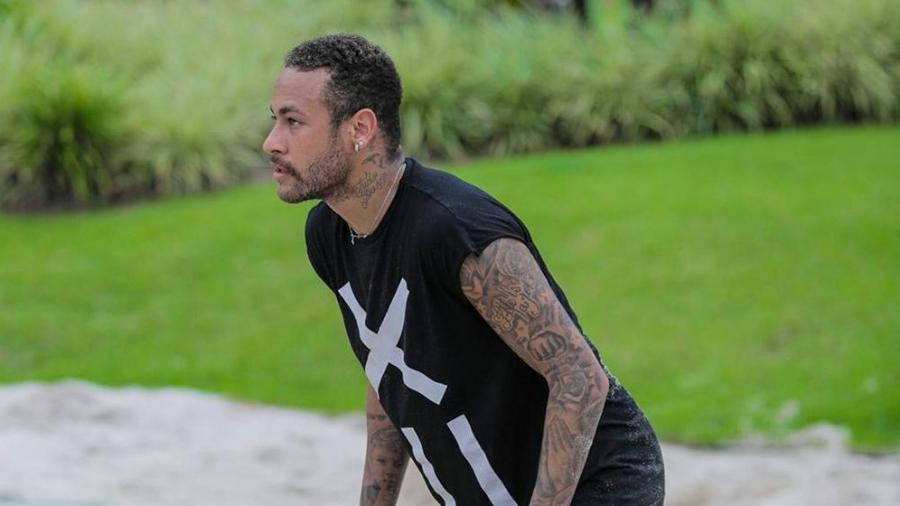 Neymar mostra treinamento durante quarentena - Divulgação