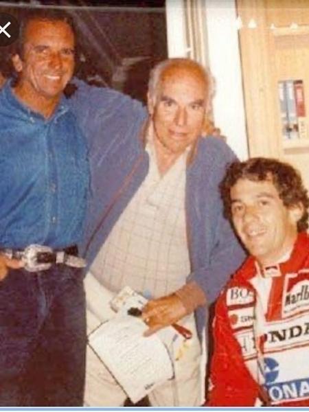 Braguinha com Fittipaldi e Senna - Reprodução/Facebook