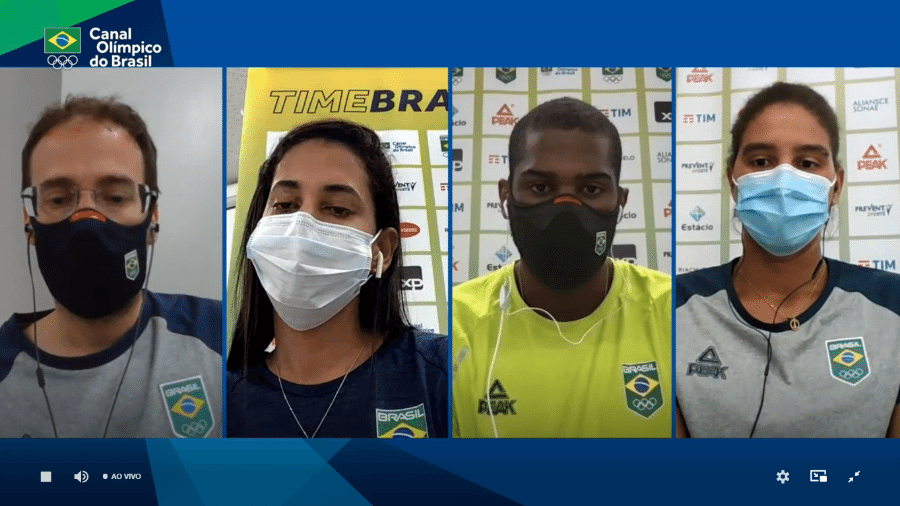 Coletiva de imprensa da delegação olímpica do vôlei de praia  - Divulgação/Canal Olímpico
