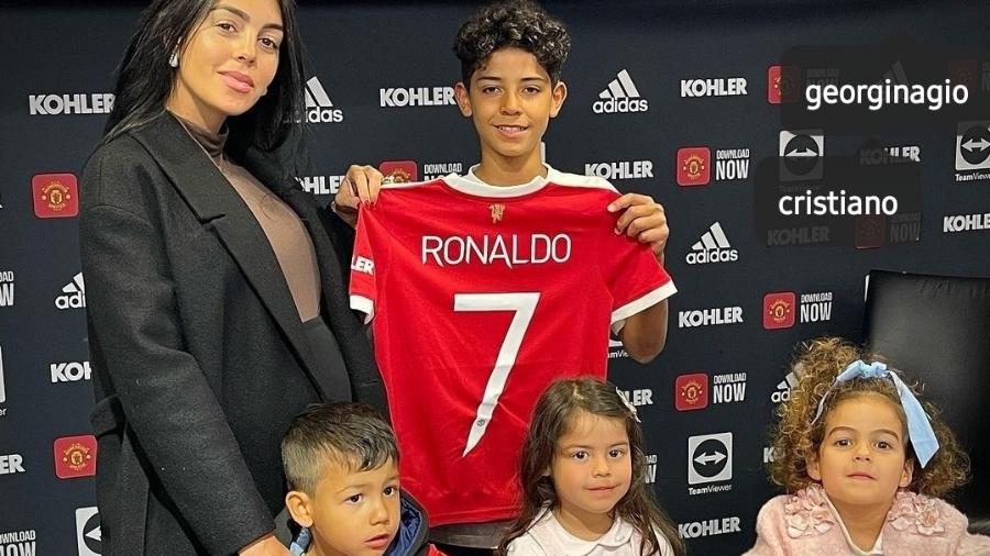 Cristiano Ronaldo Jr. é apresentado pelo Manchester United - Reprodução/Instagram