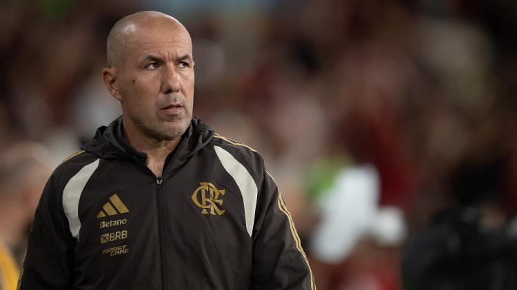 Leonardo Jardim, técnico do Flamengo, durante partida contra o Mirassol, pelo Brasileirão