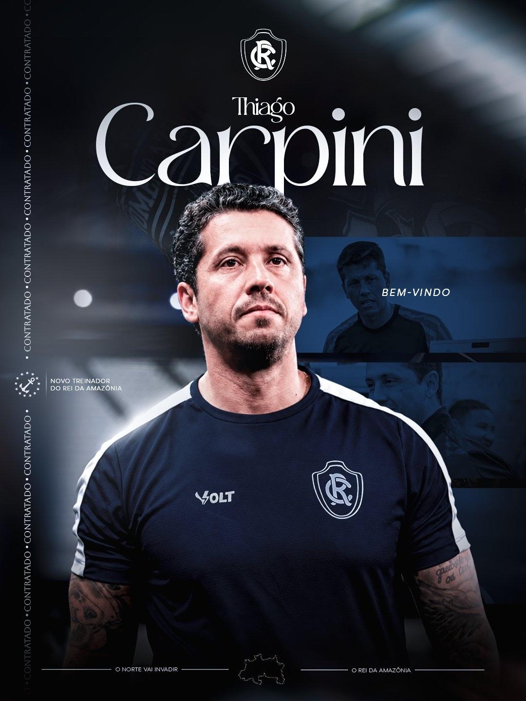 Remo contrato o técnico Thiago Carpini - undefined