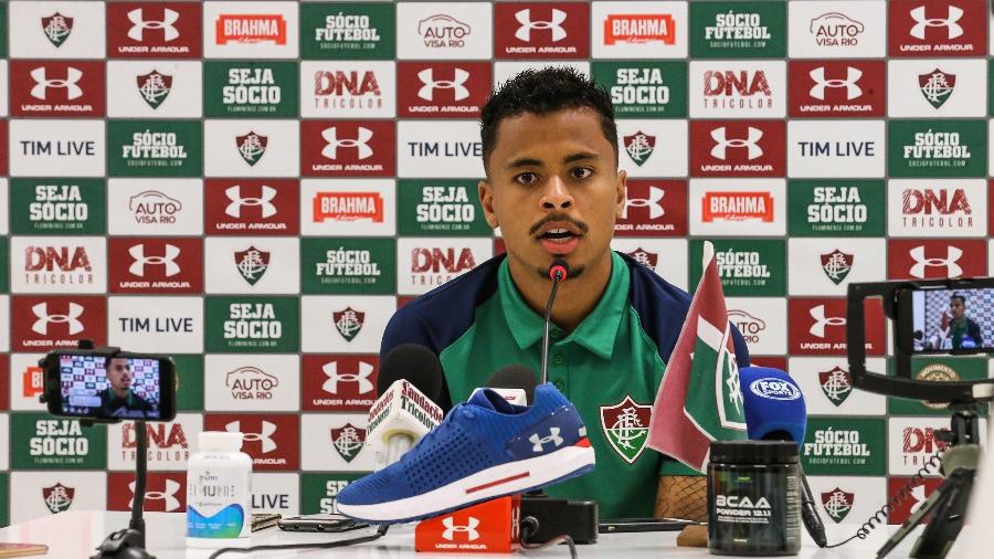 Allan concede entrevista no Fluminense - Lucas Merçon/Fluminense