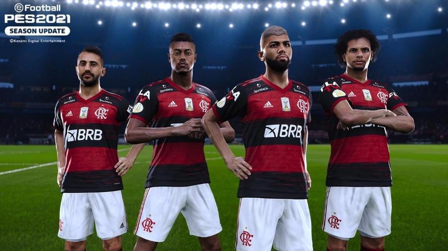 Flamengo anuncia Konami como nova patrocinadora do futebol - Reprodução