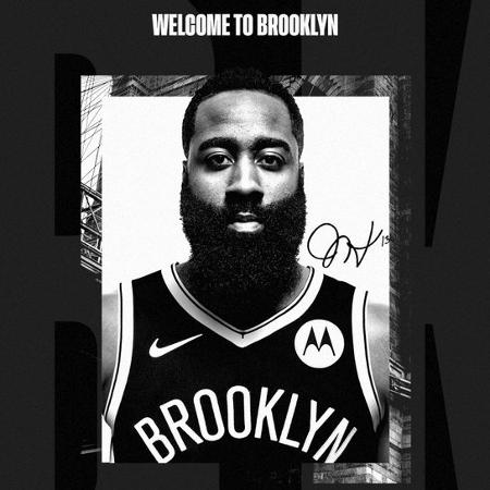 James Harden foi anunciado pelo Brooklyn Nets - Divulgação/Brooklyn Nets