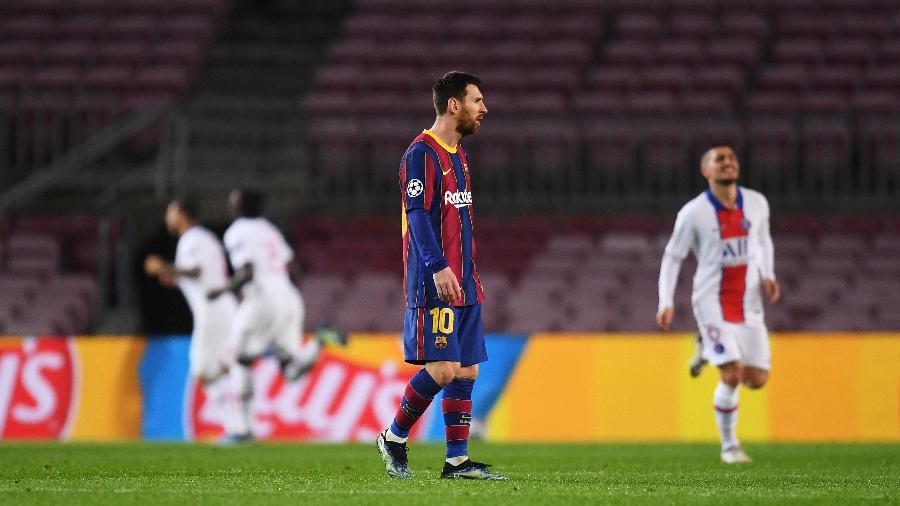Messi manda camisas para empresários que doaram 50 mil vacinas para a Conmebol - Alex Caparros - UEFA/UEFA via Getty Images