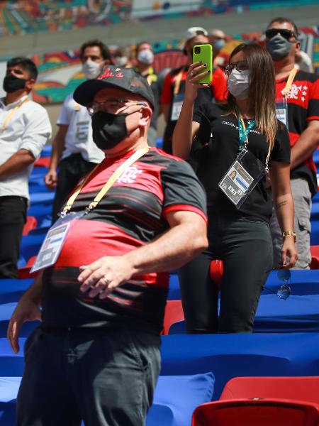 Supercopa do Brasil, entre Flamengo e Palmeiras, contou com público convidado pela CBF e por patrocinadores - Buda Mendes/Getty Images