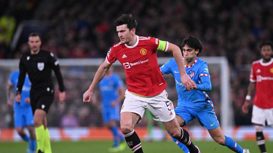 Harry Maguire em atuação pelo Manchester United  - PAUL ELLIS/AFP