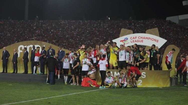 Wydad Casablanca celebrate winning CAF Champions League - Adam Haneen/Anadolu Agency via Getty Images - Adam Haneen/Anadolu Agency via Getty Images