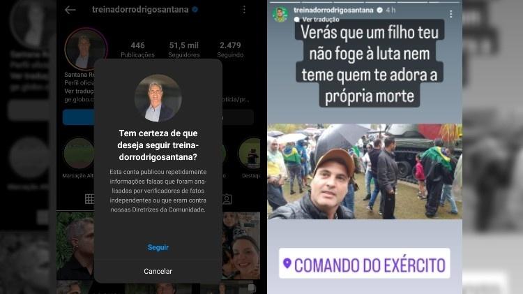 Technical assistant Rodrigo Santana, hired by Corinthians, spreads false news on his social networks - Reproduction/Instagram - Reproduction/Instagram