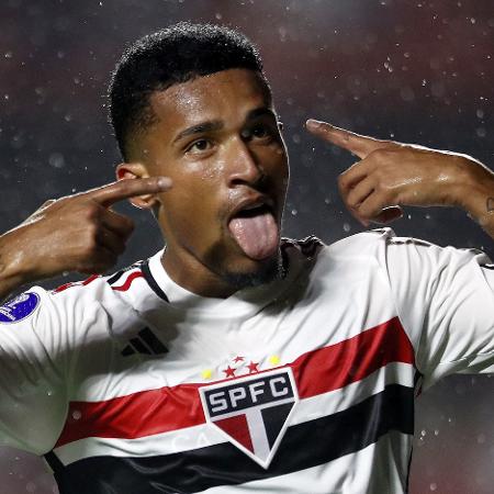 Marcos Paulo marcou para o São Paulo contra o Puerto Cabello em jogo da Sul-Americana - Carla Carniel/Reuters