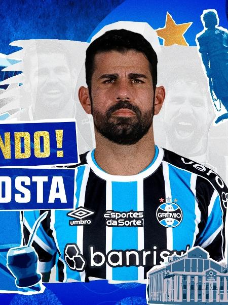 Diego Costa é anunciado pelo Grêmio