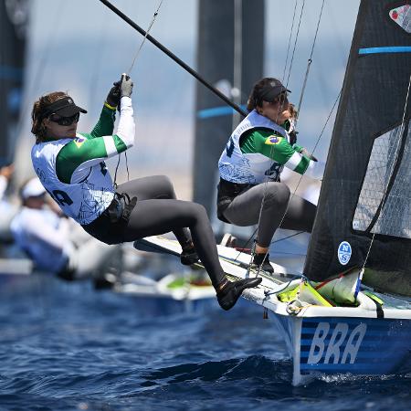 Martine Grael e Kahena Kunze competem nos Jogos Olímpicos de Paris