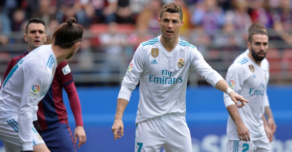 Cristiano Ronaldo em ação pelo Real Madrid contra o Eibar