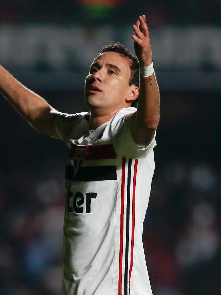 Pablo comemora gol do São Paulo diante do Palmeiras pelo Campeonato Brasileiro 2019 - Marcello Zambrana/Agif