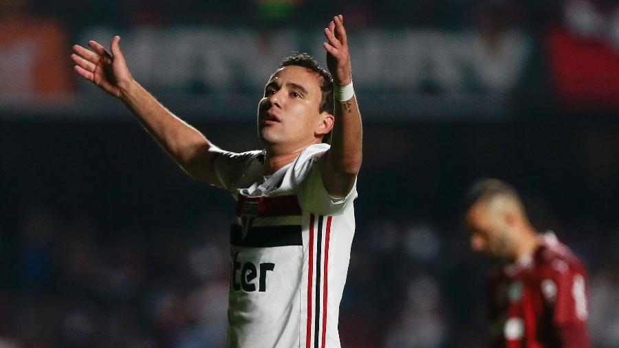 Pablo comemora gol do São Paulo - Marcello Zambrana/Agif