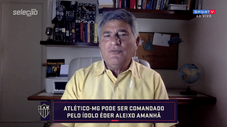 Cléber Machado, narrador do Grupo Globo - Reprodução/SporTV