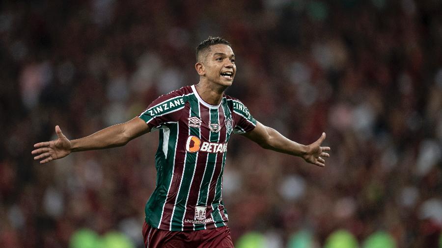 David Braz, zagueiro do Fluminense, na final do Campeonato Carioca - JORGE RODRIGUES/AGIF - AGÊNCIA DE FOTOGRAFIA/AGIF - AGÊNCIA DE FOTOGRAFIA/ESTADÃO CONTEÚDO