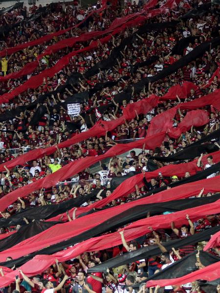 Torcida do Flamengo dentro do Maracanã 