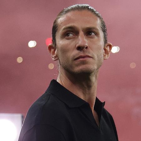 Filipe Luís, técnico do Flamengo, durante jogo contra o Corinthians - Wagner Meier/Getty Images