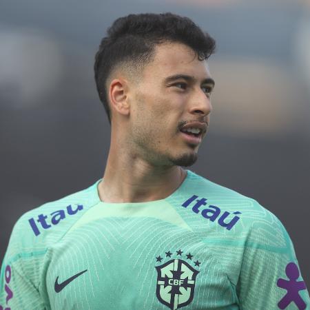 Gabriel Martinelli, do Arsenal, durante treino da seleção brasileira  - Vitor Silva/CBF