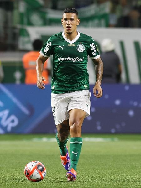 Naves, zagueiro do Palmeiras, em ação na partida contra o Botafogo-SP Naves, zagueiro do Palmeiras, em ação na partida contra o Botafogo-SP