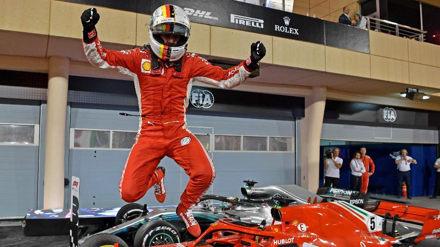 Vettel venceu o Gp do Bahrein neste domingo - AFP PHOTO / Andrej ISAKOVIC