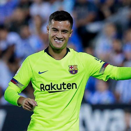 Coutinho comemora gol do Barcelona sobre o Leganés - Gonzalo Arroyo Moreno/Getty Images