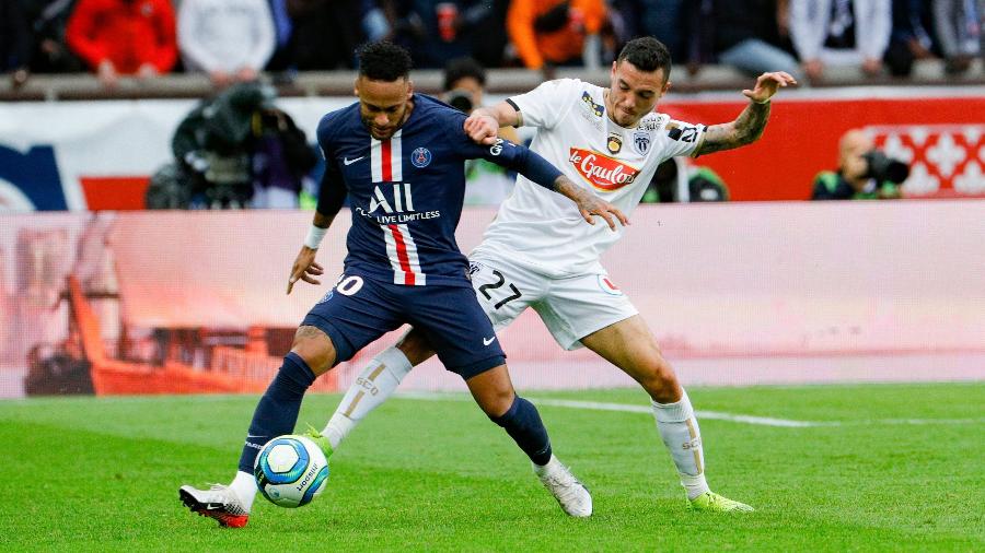 NEYMAR,em jogo do PSG e Angers - GEOFFROY VAN DER HASSELT / AFP