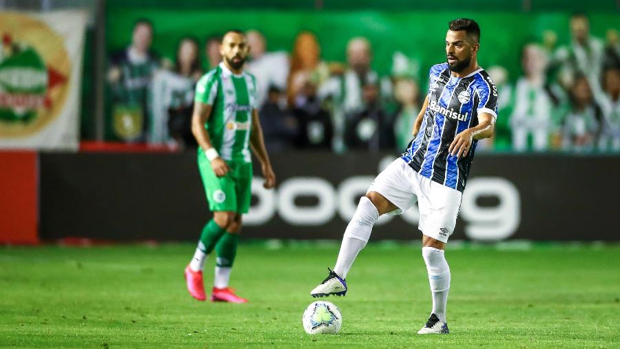 Maicon, volante do Grêmio, em ação na Copa do Brasil - Lucas Uebel/GRÊMIO FBPA
