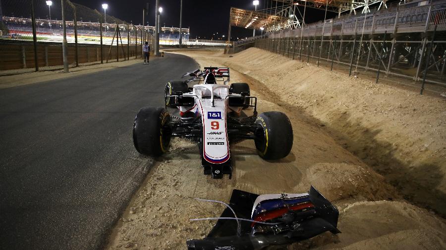 Russo perdeu o controle do carro e foi o primeiro a abandonar o GP do Bahrein - Bryn Lennon/Getty Images