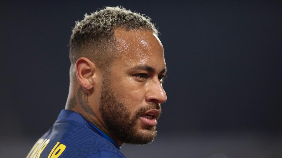 Neymar durante partida contra o Chile, que foi a sua primeira completa desde a volta das férias - Lucas Figueiredo/CBF