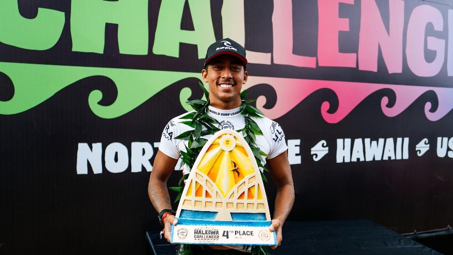 Samuel Pupo termina em 4º no Havaí e se garante na elite em 2022 - WSL